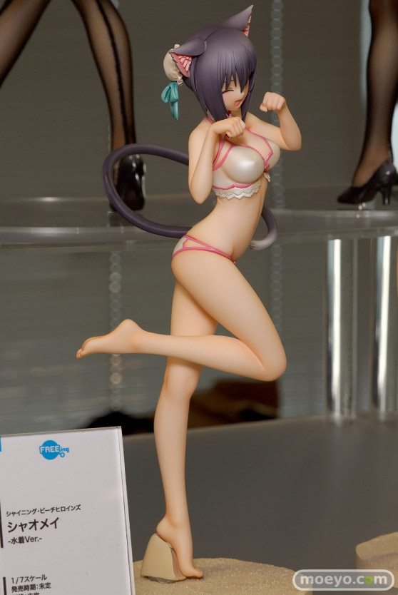 フリーイングのシャイニング・ビーチヒロインズ シャオメイ-水着Ver.-の新作フィギュア彩色サンプルパレオなし画像02