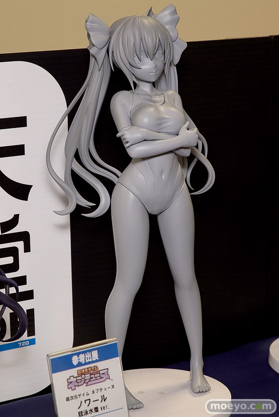 回天堂の超次元ゲイム ネプテューヌ ノワール 競泳水着 立ちポーズver.の新作フィギュア原型画像02