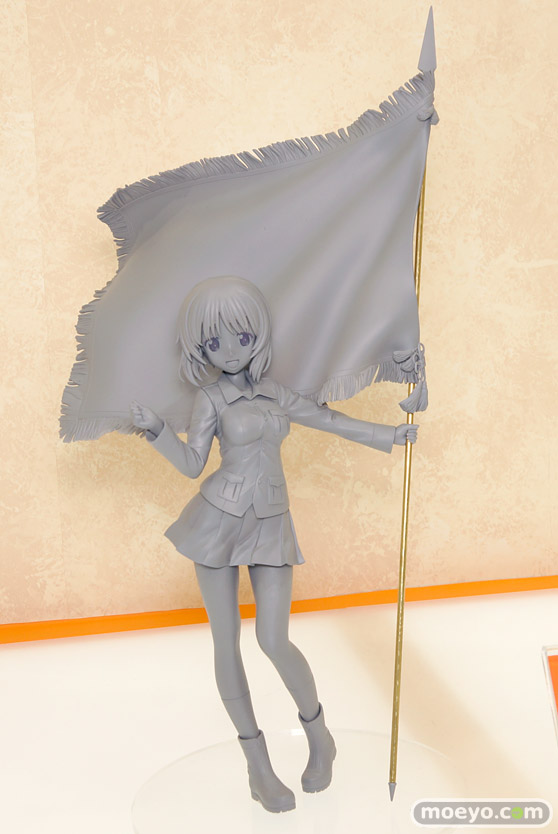 キューズQのガールズ＆パンツァー 劇場版 西住みほ 戦車道全国高校生大会 優勝旗Ver.の新作フィギュア原型画像01