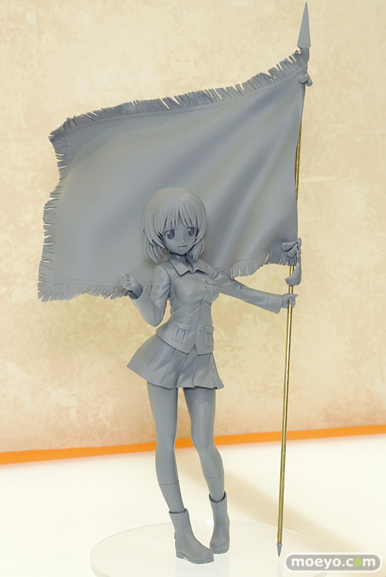 キューズQのガールズ＆パンツァー 劇場版 西住みほ 戦車道全国高校生大会 優勝旗Ver.の新作フィギュア原型画像02