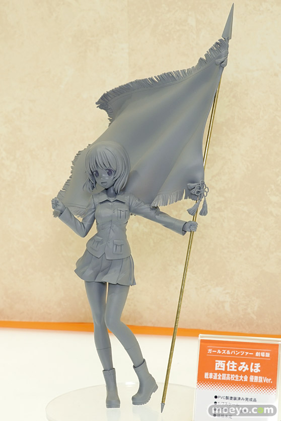 キューズQのガールズ＆パンツァー 劇場版 西住みほ 戦車道全国高校生大会 優勝旗Ver.の新作フィギュア原型画像03