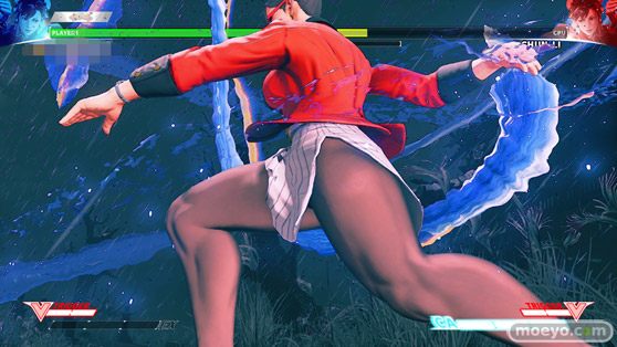 ストリートファイターVの春麗の秘書コスチュームのパンツ丸出し画像06