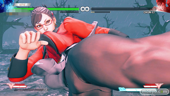 ストリートファイターVの春麗の秘書コスチュームのパンツ丸出し画像07