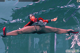 ストリートファイターVの春麗の秘書コスチュームのパンツ丸出し画像18