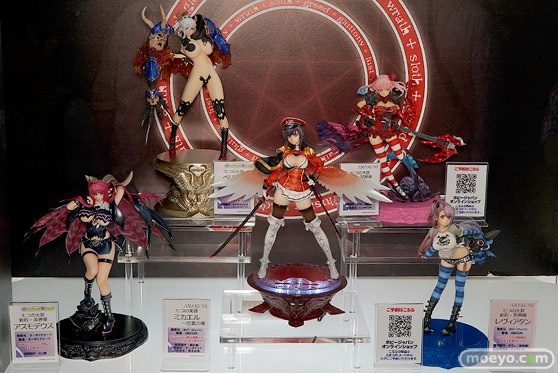 メガホビEXPO 2017 Spring ホビージャパンブースの新作フィギュア展示の様子01