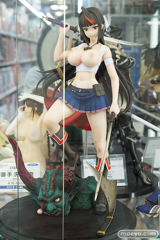 ドラゴントイの新作フィギュアエレクトさわる  鬼を狩る者　神威那（かむな）の新作フィギュア彩色サンプル画像01