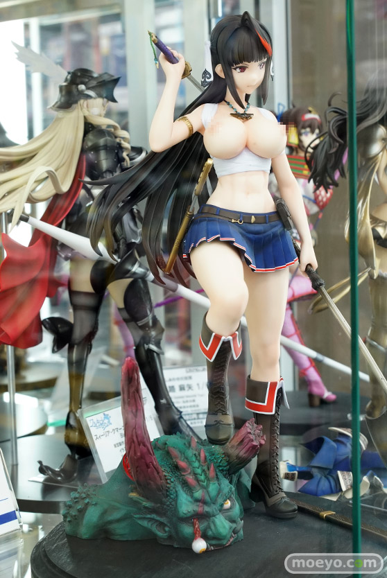 ドラゴントイの新作フィギュアエレクトさわる  鬼を狩る者　神威那（かむな）の新作フィギュア彩色サンプル画像02