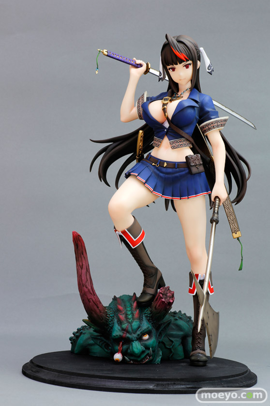 ドラゴントイの『鬼を狩る者』神威那(カムナ)の新作フィギュア彩色サンプル画像01