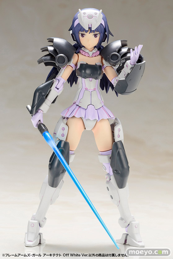 コトブキヤのフレームアームズ・ガール アーキテクト Off White Ver.の新作プラモデル彩色サンプル画像14