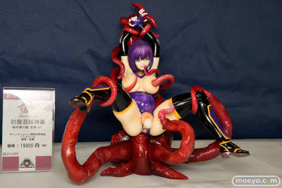 レチェリーのHENTAIシリーズ vol.03 封魔忍姫 神楽 触手壊穴編 産卵ver の新作フィギュア彩色サンプル画像02