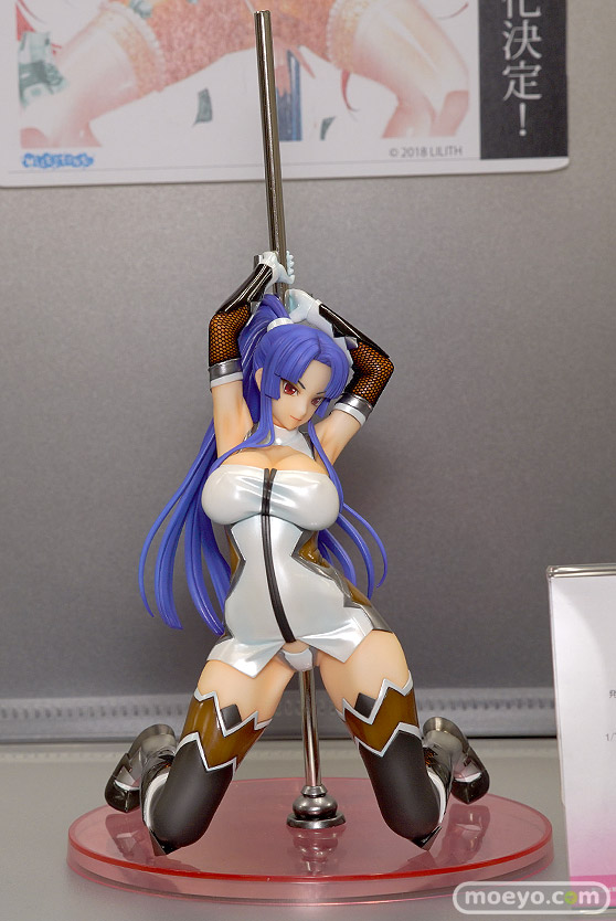 クイーンテッドの対魔忍アサギ3 八津紫 ポールダンスVer.の新作フィギュア彩色サンプル画像01