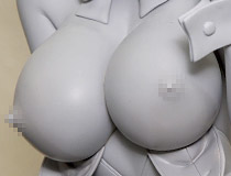 西E田さん描く銀髪ショートのオリジナルバニーさんを立体化！BINDing新作フィギュア「黒兎さん（仮）」監修中原型が展示！【WF2018冬】