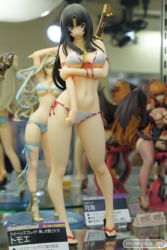 オーキッドシードのクイーンズブレイド 美しき闘士たち 武者巫女 トモエの新作フィギュア彩色サンプル画像02