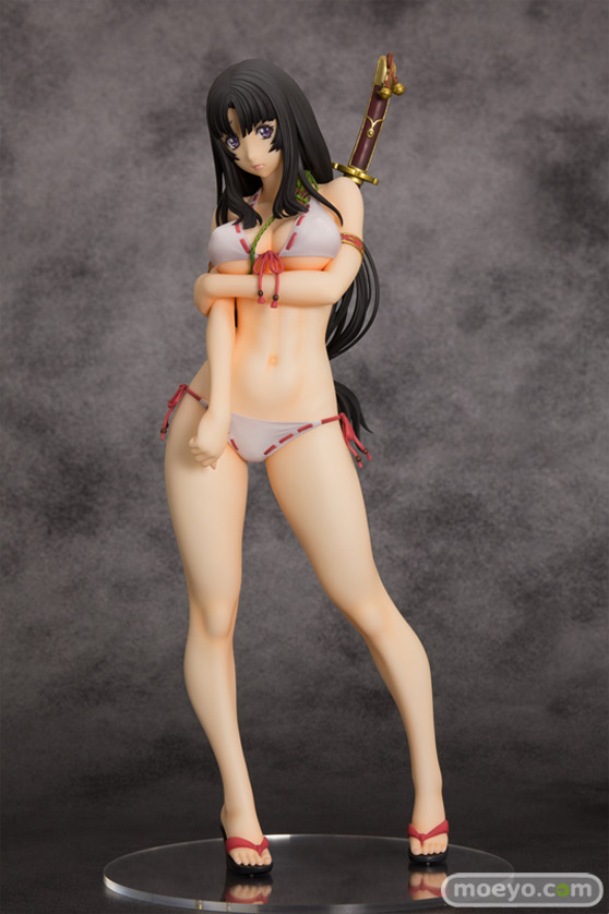 オーキッドシードのクイーンズブレイド 美しき闘士たち 武者巫女 トモエの新作フィギュア彩色サンプル画像01