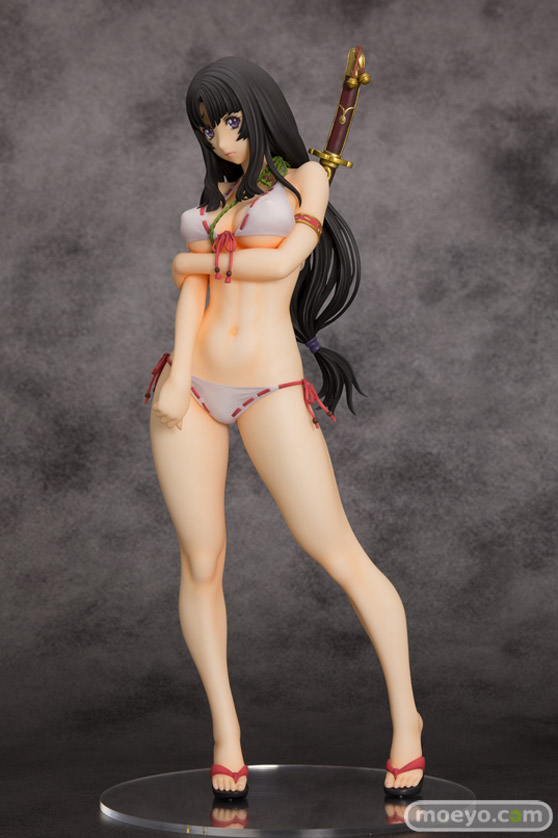 オーキッドシードのクイーンズブレイド 美しき闘士たち 武者巫女 トモエの新作フィギュア彩色サンプル画像02