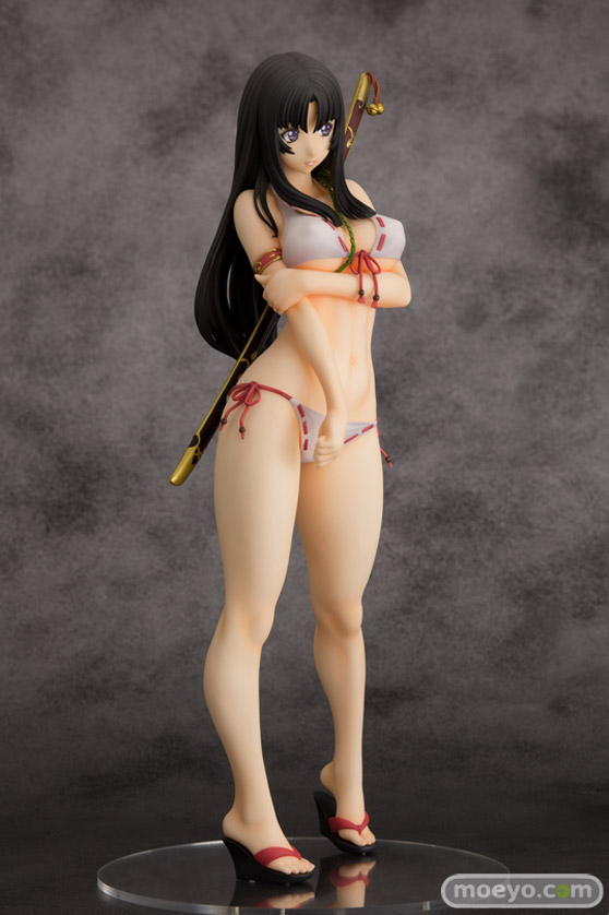 オーキッドシードのクイーンズブレイド 美しき闘士たち 武者巫女 トモエの新作フィギュア彩色サンプル画像07