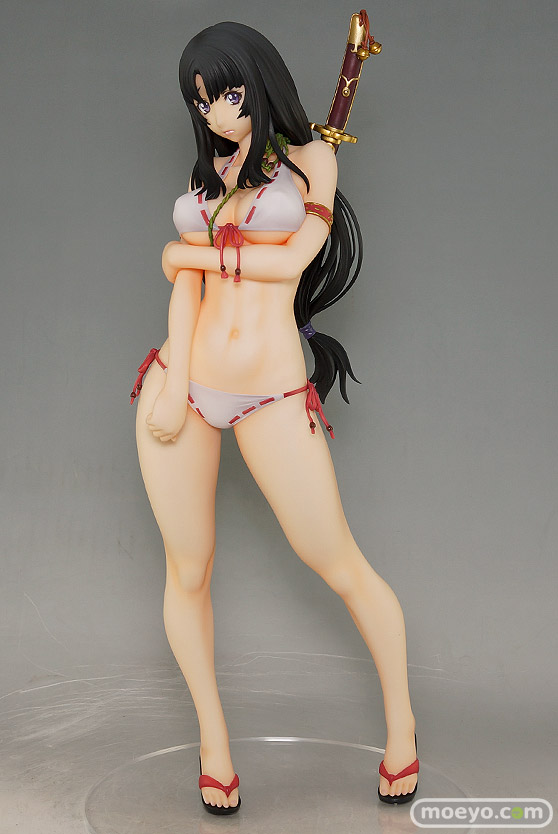 オーキッドシードのクイーンズブレイド 美しき闘士たち 武者巫女 トモエの新作フィギュア彩色サンプル撮りおろし画像09