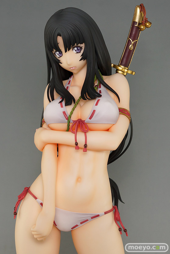 オーキッドシードのクイーンズブレイド 美しき闘士たち 武者巫女 トモエの新作フィギュア彩色サンプル撮りおろし画像10