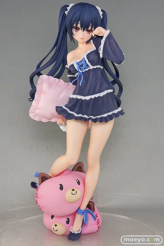 ブロッコリーの新作フィギュア　超次元ゲイム ネプテューヌ ノワール 寝起きVer.　の新作フィギュア彩色サンプル撮りおろし画像01