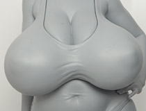 Q-six新作フィギュア「クイーンズブレイド 美しき闘士たち 武器屋カトレア 水着 ver.」監修中原型が展示！