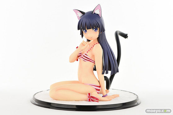 オルカトイズの新作フィギュア 黒猫・縞MIZUGIねこみみver.Second cute/一部流通限定品 の彩色サンプル画像01