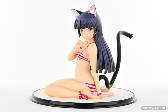 オルカトイズの新作フィギュア 黒猫・縞MIZUGIねこみみver.Second cute/一部流通限定品 の彩色サンプル画像03