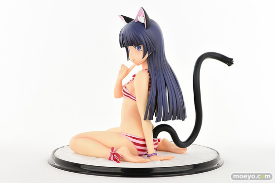 オルカトイズの新作フィギュア 黒猫・縞MIZUGIねこみみver.Second cute/一部流通限定品 の彩色サンプル画像05