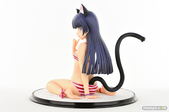 オルカトイズの新作フィギュア 黒猫・縞MIZUGIねこみみver.Second cute/一部流通限定品 の彩色サンプル画像06