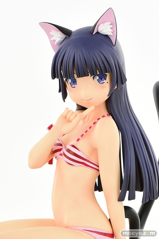 オルカトイズの新作フィギュア 黒猫・縞MIZUGIねこみみver.Second cute/一部流通限定品 の彩色サンプル画像19