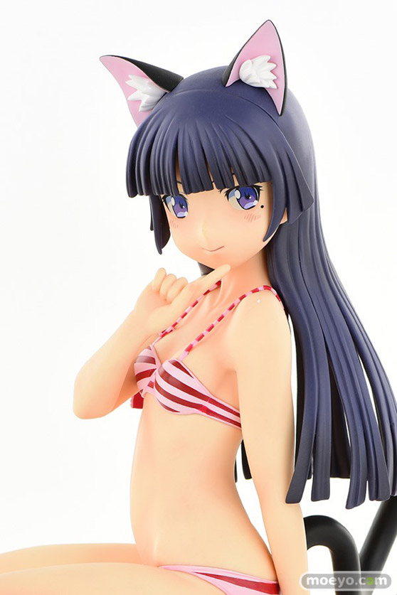 オルカトイズの新作フィギュア 黒猫・縞MIZUGIねこみみver.Second cute/一部流通限定品 の彩色サンプル画像20