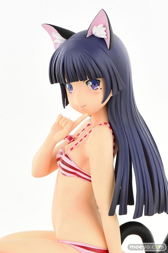 オルカトイズの新作フィギュア 黒猫・縞MIZUGIねこみみver.Second cute/一部流通限定品 の彩色サンプル画像22