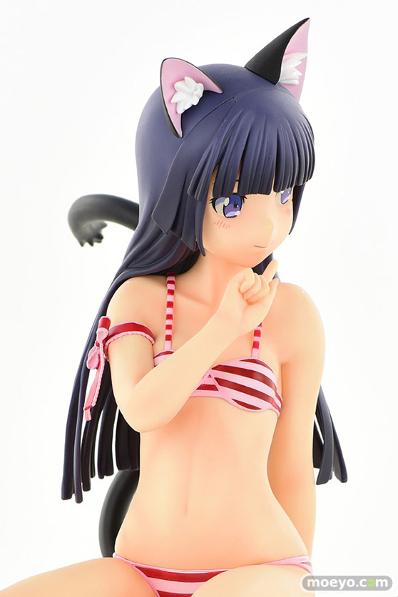 オルカトイズの新作フィギュア 黒猫・縞MIZUGIねこみみver.Second cute/一部流通限定品 の彩色サンプル画像34