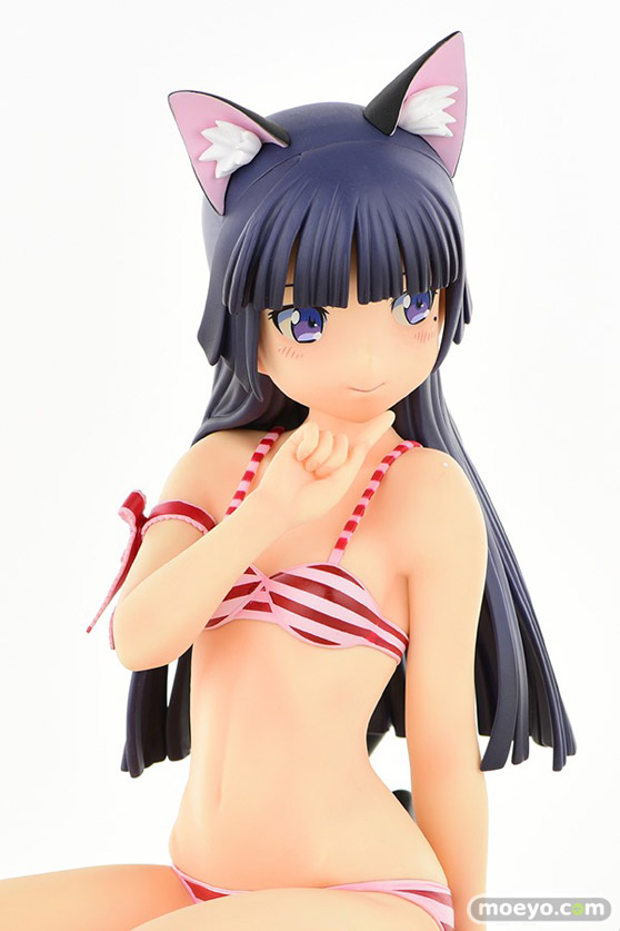 オルカトイズの新作フィギュア 黒猫・縞MIZUGIねこみみver.Second cute/一部流通限定品 の彩色サンプル画像35