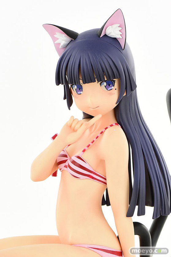 オルカトイズの新作フィギュア 黒猫・縞MIZUGIねこみみver.Second cute/一部流通限定品 の彩色サンプル画像37