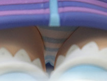 “ぴょいーん感”も縞パンも忠実に再現！KADOKAWA新作フィギュア「『勇者ネプテューヌ』 ネプテューヌ ぴょいーんVer.」彩色サンプルがアキバで展示！