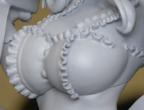 セクシーエプロン衣装で登場！ウェーブ新作美少女フィギュア「ガールズ＆パンツァー 劇場版 武部沙織【バレンタインエプロン】」監修中原型が展示！【宮沢展示会43】