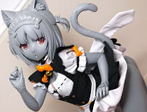 布製衣服×パンツずりおろし×股間に絆創膏。BINDing新作エロフィギュア「ネコぱらアズキ」監修中原型が展示！【WF2019冬】