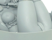 グラスの中に腰かける小猫系美少女イラストをもとに立体化！スカイチューブ新作エロフィギュア「ちゆる illustration by BLADE」監修中原型が展示！【WF2019冬】