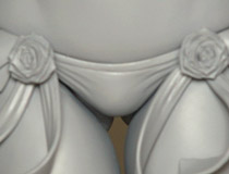 魅惑のTバックランジェリー姿！Q-six新作美少女フィギュア「シノビマスター 閃乱カグラ NEW LINK 雪泉」監修中原型が展示！【宮沢展示会43】