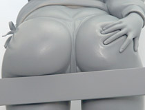 お尻好きにはたまらない尻見せポーズ！スカイチューブ新作エロフィギュア「ハードル少女（仮） illustration by けけもつ」監修中原型が展示！【WF2019夏】