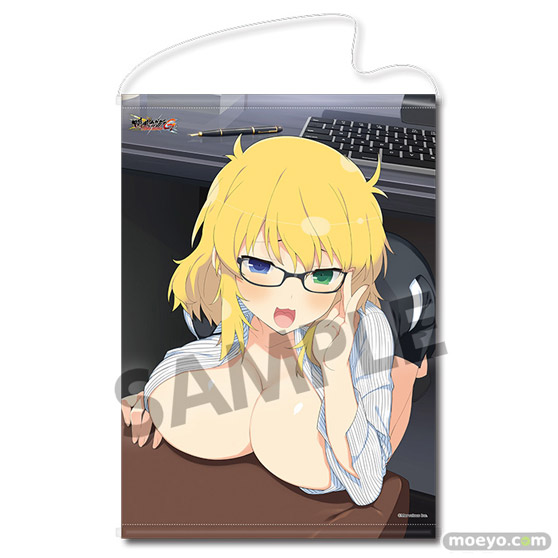 ホビーストック 閃乱カグラ NewWave Gバースト B2タペストリー 両備 デートver.／両奈 秘書ver.／紫 バニーver.／凛 水着ver. 02