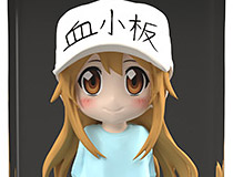 新企画「３Dクリスタルフィギュアシリーズ」第1弾！「はたらく細胞」より「血小板」がフルカラー３Dクリスタルフィギュアになって登場！
