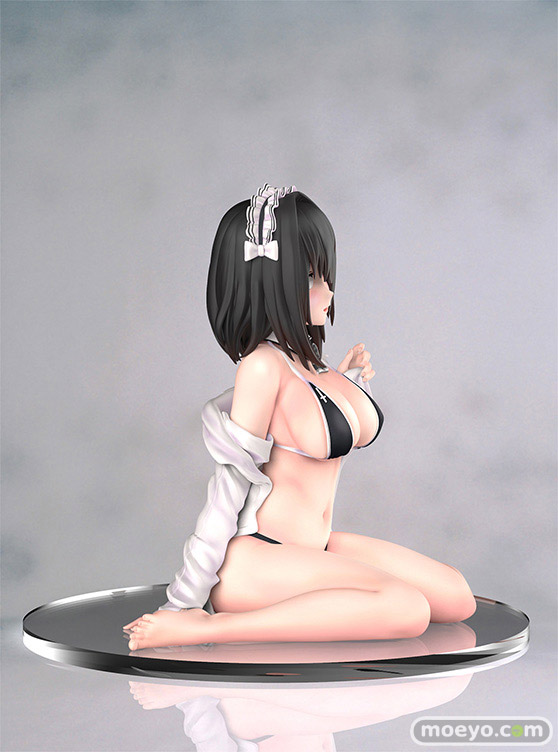 B´full FOTS JAPAN(ビーフル フォトス ジャパン) 漫画家・イラストレーター新挑限先生「黒水着メイドちゃん」  フィギュア 三上裕仁 02