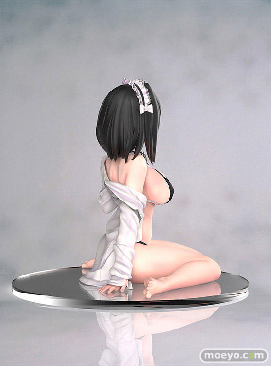 B´full FOTS JAPAN(ビーフル フォトス ジャパン) 漫画家・イラストレーター新挑限先生「黒水着メイドちゃん」  フィギュア 三上裕仁 03