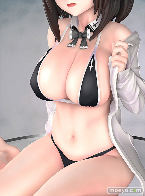 B´full FOTS JAPAN(ビーフル フォトス ジャパン) 漫画家・イラストレーター新挑限先生「黒水着メイドちゃん」  フィギュア 三上裕仁 10