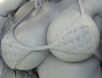 スカイチューブ新作エロフィギュア「宇佐田みみ illustration by saitom」監修中原型が展示！【WF2020冬】