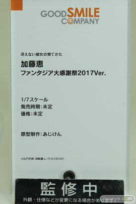 グッドスマイルカンパニー 冴えない彼女の育てかた 加藤恵 ファンタジア感謝祭2017Ver. あじけん フィギュア ワンダーフェスティバル 2020［冬］　10