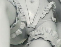 ホビージャパン新作美少女フィギュア「BOMBERGIRL レウィシア・アクアブルー」監修中原型が展示！【WF2020冬】