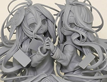 ファット・カンパニー新作美少女フィギュア「ノーゲーム・ノーライフ 白＆シュヴィ」監修中原型が展示！【WF2020冬】