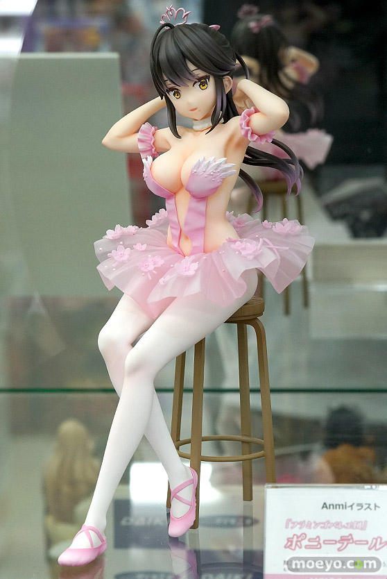 ユニオンクリエイティブ Anmiイラスト『フラミンゴバレエ団』 ポニーテールの子 赤べこ トルマリンゴリラ フィギュア 01